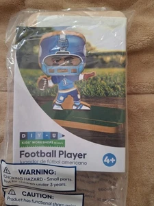 Lowe’s Build and Grow Football Player Wooden Craft Kit New In Package - Picture 1 of 1