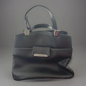 Capezio Purse Black - Multiple Pockets Great Condition - Faux Leather - Picture 1 of 10