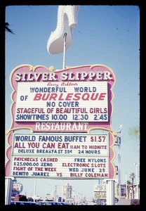 1960s vintage slide - Silver Slipper Casino Las Vegas 1969 Burlesque show - Picture 1 of 1