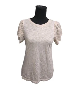 NWT Express Crochet Lace Flutter Sleeve Blouse Top Romantic Women XS - Picture 1 of 9