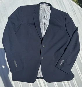J Ferrar Blazer Mens 44 R Slim Black Suit Jacket Sport Coat - Picture 1 of 7