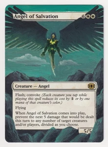 Altered Angel of Salvation MP MTG Magic Hand Painted Unique Custom Extended Art! - Picture 1 of 2