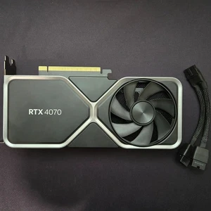NVIDIA GeForce RTX 4070 12GB Founders Edition Graphics Card (With Cable) - Photo 1/5