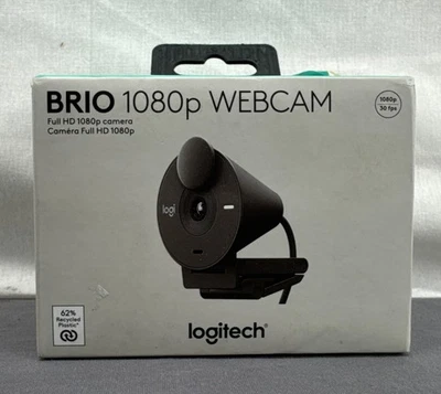 New Logitech Brio Full HD 1080p Webcam Damaged Box!  See pics! - Image 1 of 4