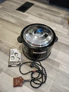 Vintage Westinghouse elektrische Kasserolle Herd emaillierte Einlage   - Bild 1 von 15