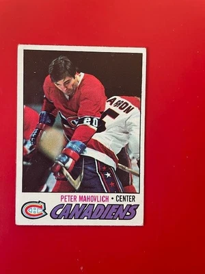 1977-78 Topps Hockey Set Break #205 Pete Mahovlich - Montreal Canadiens EX-MT - Image 1 of 2