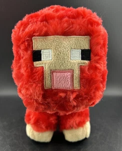 Minecraft Red Fluffy Sheep 10” Plush - Picture 1 of 9