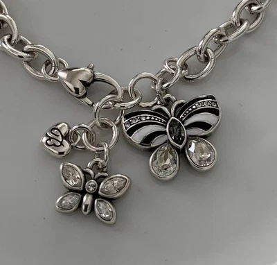Браслет Brighton BUTTERFLY 8 дюймов, кристаллы Swarovski, НОВОЕ состояние товара - Изображение 1 из 4