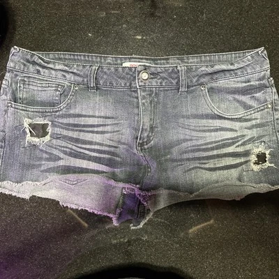 Bongo Jeans Short Woman 15Blue Denim  Causal Y2K Streetwear - Image 1 of 4