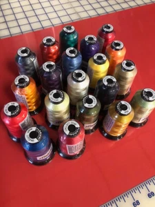 Floriana Machine Embroidery Thread-Lot of 20 Spools-Mixed Colors-NEW Sealed - Picture 1 of 2
