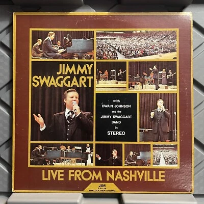 Jimmy Swaggart Live From Nashville Tennessee LP Vinyl Record Pre Owned Vtg 1977 - Image 1 of 4