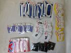 JOY Iron-on Embroidered Letters & Numbers Lot of 81 Assorted sizes & Fonts, New