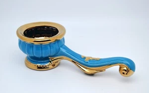 Weihrauchfass Keramik hell blau кадильница керамическая голубая с золотом 5,5 cm - Picture 1 of 2