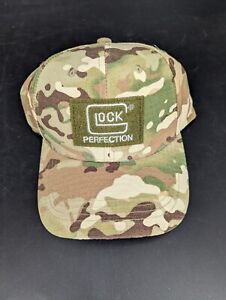 Glock Hat Cap Mens Strap Back Brown Multicam Ripstop Operator Duty Morale Patch