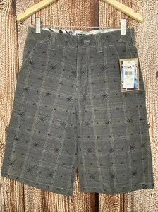 Quiksilver Youth Boy’s Plaid Shorts Flat Front Dresden Size 29 NWT - Picture 1 of 4