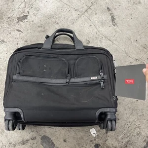 Tumi Deluxe 4 Wheeled Laptop Case Brief - Alpha 3 - Nylon - Needs Cleaned. - Picture 1 of 12