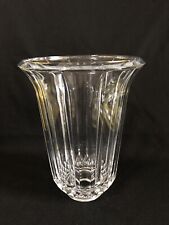 Crystal Glass Hurricane Lamp Chimney Shade Candle Holder  Heavy & Thick. 8” Tall