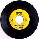 THE TURBANS - Congratulations / Wadda-Do - Vinyl 45rpm 1957 Herald H-510 DooWoop