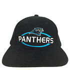 Vtg Carolina Panthers Cap Logo 7 Spell Out Script Football Trucker Baseball Hat