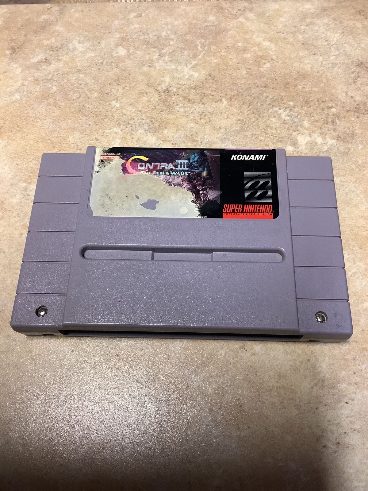 Contra III: The Alien Wars (SNES, 1992) Authentic Tested Read Description First.