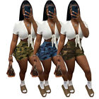 Fashion New Women High Waist Camouflage Print Casual Short Trousers Bottoms