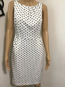 NWT Ralph lauren dress size 6 Polka Dot Sheath Business Attire Knee Length - Picture 1 of 14
