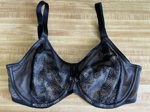 Chantelle 1571 Revele Moi Underwire Bra WOMENS SIZE US 32 DDD BLACK NWOT - Picture 1 of 3