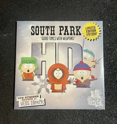 Rare South Park Good Times With Weapons HD DVD/DVD combo 2007 Best Buy Sealed Foto 1 de 4