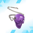 3 D Purple Miss Chain With Pendant J Necklace For Women Skeleton Skull
