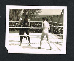 Foto boxeador boxeador Jack Dempsey vs Tom Gibbons 1923 Billy Wells Shelby Montana - Imagen 1 de 3