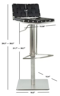 Safavieh MITCHELL BARSTOOL, Reduced Price 2172730093 FOX3001B - Image 1 of 4
