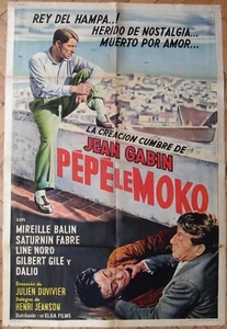 1937 JEAN GABIN Pepe le Moko 1SH MOVIE POSTER Rare ED. 50s RR Mireille Balin - Picture 1 of 6