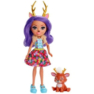 Mattel FXM75 - Enchantimals - Puppe mit Tierfreund, Danessa Deer und Sprint