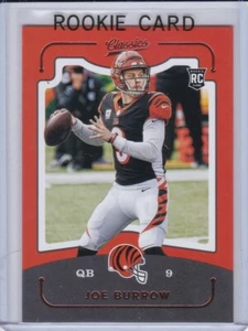 Tarjeta de novato Joe Burrow Cincinnati Bengals 2020 clásicos $$ fútbol americano como nueva ¡RC! - Imagen 1 de 2