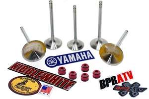 YFZ450 YFZ 450R Kibblewhite Tensilite TITANIUM Intake & Exhaust Valves RED Seals - Picture 1 of 24