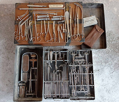 Vintage German WWI Surgeons Instrument Military Surgical Medical Kit • 1,723.50$
