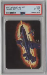 Hasbro GI Joe Cobra Rattler 1986 #125 PSA 6 EX-MT Cobra G.I. Tarjetas de acción de Joe - Imagen 1 de 2