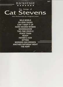 KARAOKE BACKSTAGE CD + G CAT STEVENS #BS 7917 - Bild 1 von 1