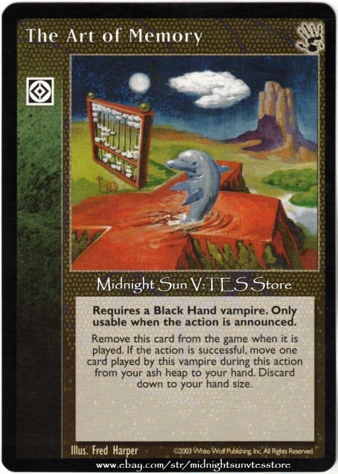 The Art of Memory Black Hand V:TES VTES Vampire CCG - Image 1 of 1