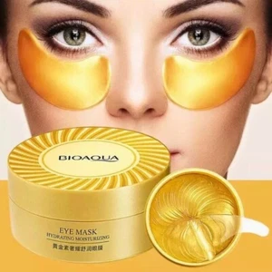 SALE 60x Under Eye Gold Hydrogel Collagen Ceramides & Vitamin C Eye Mask Patches - Picture 1 of 17