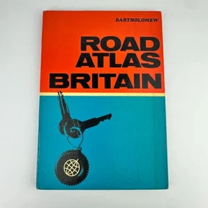 Road Atlas Britain 1973 Edition Vintage HC Bartholomew - Picture 1 of 11