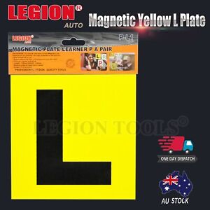 2pcs Learning Learner driver Magnetic Yellow L Plate Car Licence GREEN P RED P