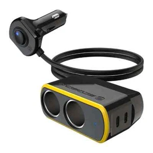 Scosche DoubleUp Dual 12V Adapter z podwójną ładowarką zasilania 20W USB-C - Zdjęcie 1 z 3