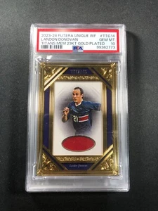 PSA 10 - Landon Donovan 2023 Futera Unique WF Titans 24KT Gold Frame Patch - Picture 1 of 2