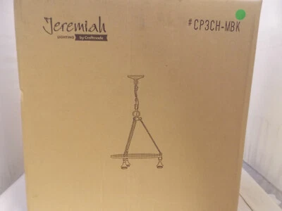 Craftmade Down Chandelier Hardware CP3CH-MBK , Shades Not Included - Matte Black - Image 1 of 2