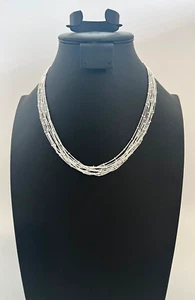 Clearance Set of 3 Fashion Accents Silver Necklaces - Picture 1 of 6