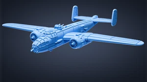 North American B-25 Mitchell - Aviones de batalla de la Segunda Guerra Mundial - Escala 1/200 - wargame3d - Imagen 1 de 4