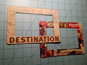 Magnetic Picture Frame Set Of 2: Destination And Travel Theme Magnets, Pre-Owned - Picture 1 of 10