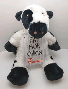 Chick-Fil-A Kuh "Eat Mor Chikin" Medium 20 Zoll weiches Plüschtier Stofftier Spielzeug 2015 - Bild 1 von 9