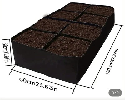 Fabric Raised Garden Bed, 2Ft X 4Ft Garden Grow Bags  - Image 1 of 3